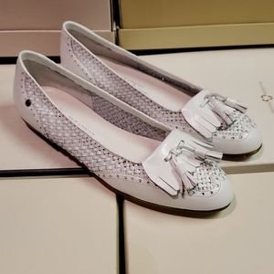 Vintage Etienne Aigner Woven Kiltie Flats